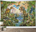 LB Dinosaur Tapestry Wild Animal Wall Hanging Tropical Plants Tapestries for Kids Bedroom Living Room Dorm Wall Decor Boys Birthday Party Backgroud,60x40 Inch