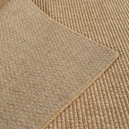 CAMILSON Easy Jute Rug 9x12, Large Indoor Outdoor Natural Color Farmhouse Area Rugs for Living Room Patio and Kitchen Rug, Solid Boho Woven Design, Easy-Cleaning, Washable Outside Carpet (9 x 12)