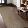 Easy Jute Rugs 2x7 Herringbone Natural Color Living Room Indoor Outdoor Runner Rug for Patio and Kitchen Rug High Traffic Washable Easy to Clean Solid Boho Woven Design Carpet (2 x 7)