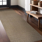 Easy Jute Rugs 2x7 Herringbone Natural Color Living Room Indoor Outdoor Runner Rug for Patio and Kitchen Rug High Traffic Washable Easy to Clean Solid Boho Woven Design Carpet (2 x 7)