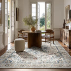 5x7 Area Rugs for Living Room: Washable Bedroom Rug Boho Vintage Rugs Stain Resistant Non Slip Low Pile Soft Lightweight Carpet for Kitchen Dining Room Farmhouse Nursery Kids Room Home Office