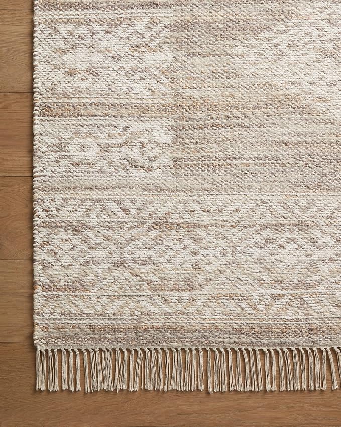 Loloi Angela Rose Rivers Collection RIV-05 Lilac/Ivory 7'-9" x 9'-9" Reversible Area Rug