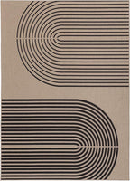 GarveeHome Modern Rainbow Easy Jute Rug, 2x3 Easy Jute Entryway Rug - Non-Slip Indoor Outdoor Doormat, Washable & Non-Shedding for Front Door, Kitchen, Farmhouse Porch