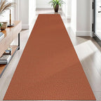 EARTHALL Woven Runner Rug 3x10 Ft Washable Runners for Hallways Long Non Slip Rubber Backed Kitchen Runner Braided Indoor Floor Carpet Runners for Entryway, Hallway, Kitchen, Rustic Orange/Tan