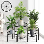 CADANI 5 Pack Metal Plant Stands for Outdoor Indoor, Anti-Rust Iron Flower Pot Stand, Heavy Duty Plant Pot Stand for Multiple Plant, Decoration Racks for Home, Patio & Garden