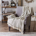 DII Global, Fields of Diamond Woven Throw, 50x60, Mineral