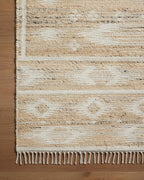 Loloi Angela Rose Rivers Collection RIV-04 Natural/Ivory 3'-6" x 5'-6" Reversible Accent Rug