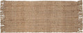 Hand Woven Chunky Jute Runner Rug 2.5x8 Feet Natural, Large Farmhouse Reversible Neutral Hign Knot Textured Floor Mat for Living Room, Hallway, Kitchen | Decorative Rustic Patio Carpet for Bedroom