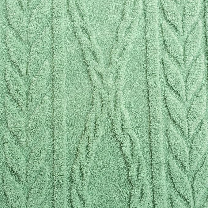 YUSOKI Queen Size Blanket Single Layer,Weight(4.4lb),370GMS-3D Stylish Design for Gift Home Decor (Sage Green,90"x90")