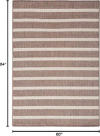 Nourison Home Positano Natural Ivory 5' x 7' Area Rug - Easy Clean, Non Shedding, Bed Room, Living Room, Dining Room, Kitchen (5' x 7')