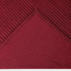 Better Trends Chenille Bedspreads King Size, Burgundy 100% Cotton Chenille Stripe Design Tufted Bedding Coverlet Soft Lightweight, 120"x110" with 2 King Sham 3 Pieces Set Jullian Collection