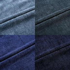 Set of 4 Soft Textured Decorative Throw Pillow Covers 18x18 Inch Cozy Farmhouse Cushion Cover Square Accent Pillow Cases for Bed Couch Sofa Living Room, Blue Series