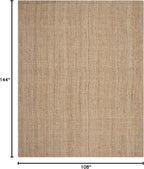 SAFAVIEH Natural Fiber Collection Area Rug - 9' x 12', Natural, Handmade Farmhouse Jute, Ideal for High Traffic Areas in Living Room, Bedroom (NF730C)