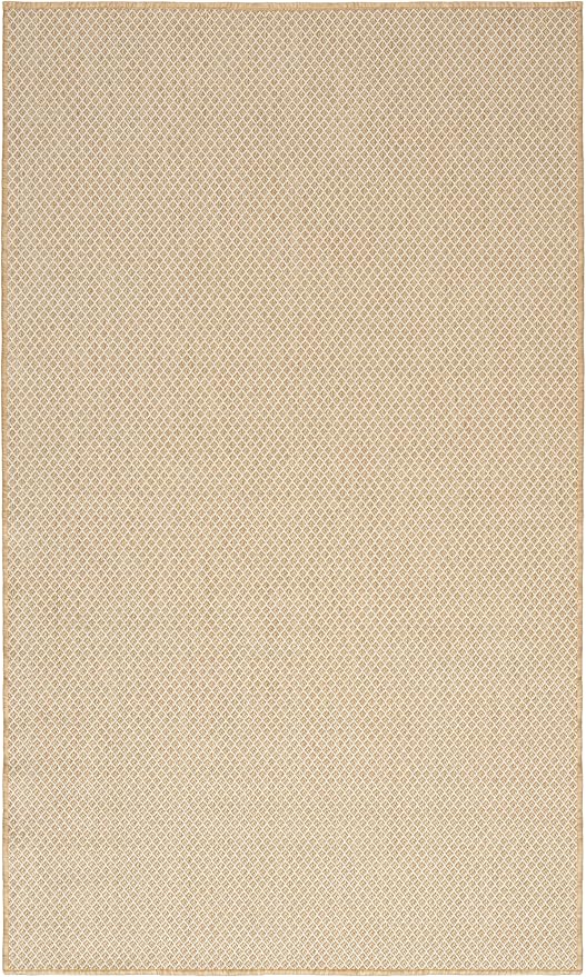 Nourison Home Courtyard Natural 3' x 5' Area Rug - Easy Clean, Non Shedding, Bed Room, Living Room, Dining Room, Kitchen (3' x 5')