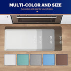 FEATOL Anti Fatigue Mats for Standing, 9/10 Extra Thick Ergonomic Standing Desk Mat, Comfort & Durable Memory Foam Standing Mat at Home,Office All Day (24" x 70", White, 2PC)
