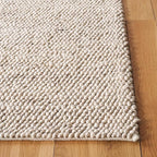 SAFAVIEH Area Rug 9x12 - Natura Collection - Large - Grey & Ivory, Handmade Wool Blend, Raised Textured Pile, Ideal for Living Room, Bedroom, Dining Space (NAT425F)