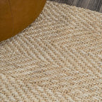 JONATHAN Y Espina Hand Woven Herringbone Chunky Jute Ivory Runner Rug, 2x8, Bohemian, Cottage, Easy-Cleaning for Living Room, Bedroom, Kitchen, Pet Friendly, Non-Shedding (NFR101B-28)