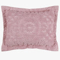 Better Trends Rio Collection is Super Soft and Light Weight in Floral Design 100% Cotton Tufted Unique Luxurious Machine Washable Tumble Dry, Standard Sham, Pink