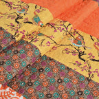 Lush Decor Royal Empire Reversible Cotton Throw Blanket, 50" W x 60" L, Tangerine - Throw Blankets for Bed - Couch Blanket - Boho Throw Blanket for Couch