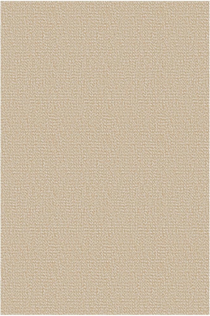 EARTHALL Washable Area Rugs 6x9 Ft Non Slip Living Room Rugs Cotton Dining Room Rug Braided Bedroom Rugs Indoor Outdoor Floor Carpet for Living Room, Bedroom, Dining Room, Golden Beige/White