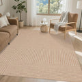 Easy Jute Rug 8x10: Indoor Outdoor Natural Boho Area Rugs for Living Room Patio Washable - Farmhouse Neutral Contemporary Large Carpet for Bedroom Dining Room Backyard Office Non Slip