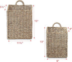 Trademark Innovations Hanging Wall Mounted Baskets - Set of 2 (Large)