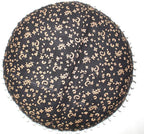 CRAFT KALA Boho Large Floor Pillow Pouf Cover Mandala Meditation Room Pillow Cover for Adults Round Bohemian Seating Pouf Cushion Cover for Kids Playroom 22" Black Golden