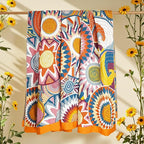 Boho Throw Blanket, 100% Organic Muslin Cotton Skin-friendly Breathable Ultra Soft Bed Quilt Throw - All Season Bohemian Decor Luxury Colorful Blanket for Sofa Couch Chair and Gift. 91" x 98"