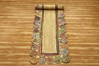 Rectangular Area Rug - 2x3 Feet Multicolor Cape Code Chindi Cotton Jute Rug Geometric Kilim Rug Indoor Outdoor Use Carpet Flatweave Rugs for Bedroom Dining Room Living Room