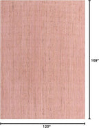 Unique Loom Braided Jute Collection Area Rug - Dhaka (10' x 14' 1" Rectangle, Light Pink)