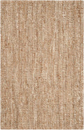 SAFAVIEH Area Rug 4x6 - Natural Fiber Collection - Natural & Ivory, Handmade Jute, Farmhouse Style, Chunky Textured Thick Pile (NF447N)