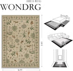 3x5 Easy Jute Outdoor Patio Rug Washable Brown Printed Entrance Area Rug for Living Room Lightweight Non Slip No Sheding Doormat Entryway Farmhouse Bedroom Backyard Kitchen Deck