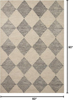Loloi Chris Loves Julia Francis Collection FRA-01 Beige/Charcoal 5'-0" x 7'-6" Area Rug