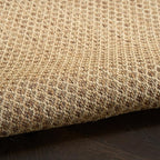 Nourison Home Courtyard Jute 2' x 3' Area Rug - Easy Clean, Non Shedding, Bed Room, Living Room, Dining Room, Kitchen (2' x 3')