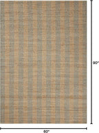Loloi Chris Loves Julia Judy Collection JUD-04 Natural/Sky 5'-0" x 7'-6" Area Rug