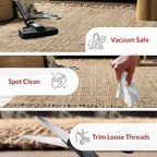 Nuloom Daniela Natural, 5' x 7'6", Handmade, Jute, Tassel, Soft and Textured, High Traffic, Stain Resistant, Easy Clean, Durable Area Rug for Bedroom, Living Room, Dining Space, Foyer, Entryway