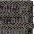 SAFAVIEH Natural Fiber Collection Runner Rug - 2'3" x 8', Charcoal, Handmade Jute, Braided Woven Design, Ideal for Living Room, Bedroom (NF212C)