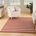 Nourison Home Positano Terracotta Ivory 5' x 7' Area Rug - Easy Clean, Non Shedding, Bed Room, Living Room, Dining Room, Kitchen (5' x 7')
