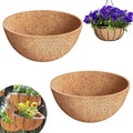 Riare 2 Pack 18 Inch Round Coco Liners Replacement, 100% Natural Coconut Coir Liners for Hanging Baskets, Garden Flower Vegetables Planter Pot, Window Box, Fence, Decks