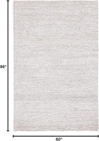 SAFAVIEH Area Rug 5x8 - Natura Collection - Grey & Ivory, Handmade Wool Blend, Textured Design, Ideal for Living Room, Bedroom, Dining Space (NAT425F)