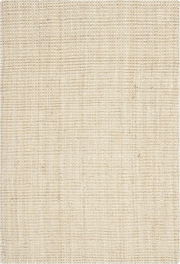 SAFAVIEH Natural Fiber Collection Accent Rug - 2'3" x 4', Ivory, Handmade Farmhouse Jute, Ideal for High Traffic Areas in Entryway, Living Room, Bedroom (NF730A)