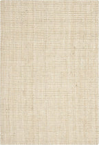SAFAVIEH Natural Fiber Collection Area Rug - 6' x 9', Ivory, Handmade Farmhouse Jute, Ideal for High Traffic Areas in Living Room, Bedroom (NF730A)