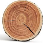 HYSEAS Outdoor Waterproof Throw Pillow, 3D Digital Print Comfortable Kids Funny Cute Wood Log Pillow Circle Seating Floor Cushion for Home, Couch, Sofa, Bedroom, Living Room, Stump, 16 x 2.75 Inch