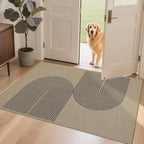 Easy Jute Rug 3x5: Indoor Outdoor Natural Boho Area Rugs for Living Room Patio Washable - Farmhouse Neutral Contemporary Carpet Mat for Entryway Bedroom Kitchen Backyard Sunroom Non Slip