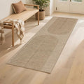 Easy Jute Rug 2x6: Indoor Outdoor Natural Boho Area Rugs for Hallway Patio Non Slip - Farmhouse Neutral Contemporary Carpet Mat for Entryway Kitchen Laundry Room Bedroom Washable