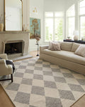 Loloi Chris Loves Julia Francis Collection FRA-01 Beige/Charcoal 3'-6" x 5'-6" Accent Rug