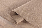 CAMILSON Easy Jute Rug 6x9, Indoor Outdoor Natural Color Fiber Area Rugs for Living Room Patio and Kitchen Rug, Solid Boho Woven Design, Easy-Cleaning, Washable Outside Carpet Alfombras (6 x 9)