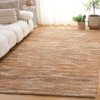 SAFAVIEH Natural Fiber Couture Collection Area Rug - 5' x 8', Natural, Handmade Jute, Ideal for Living Room, Bedroom, Home Office, Dining Space (NFC101B-5)