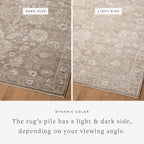 Loloi Magnolia Home by Joanna Gaines Pace Collection PAC-03 Taupe/Wheat 7'-8" x 7'-8" Round Area Rug