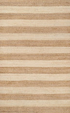 JONATHAN Y Jayden Woven Jute Stripe Natural/Bleach Indoor Area Rug, 8x10, Rustic, Farmhouse, Traditional, Lodge, Easy-Cleaning for Living Room, Bedroom, Kitchen, Non-Shedding (NRF202C-8)